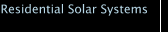 Residential Solar Systems